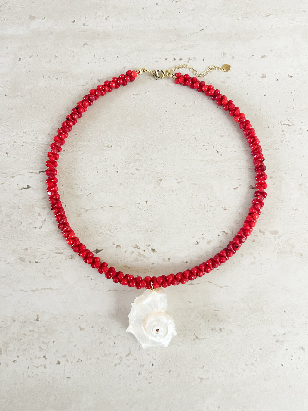 Collar Concha Coral