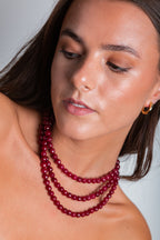 Collar Felicia con piedras ágatas naturales – María Larraín
