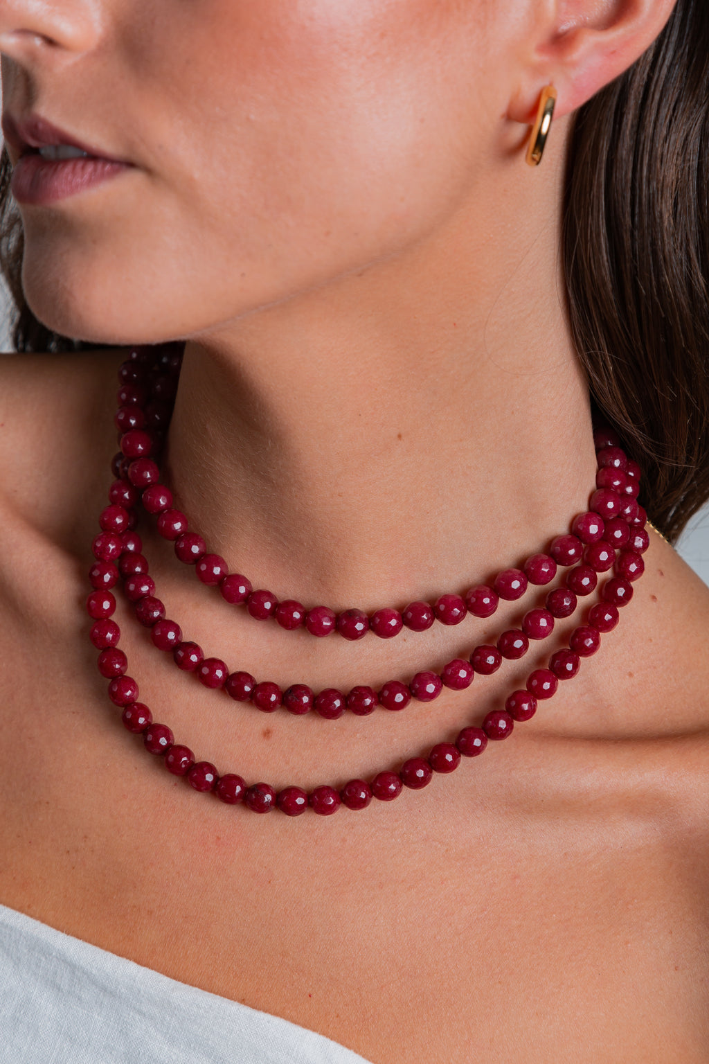 Collar Felicia con piedras ágatas naturales – María Larraín