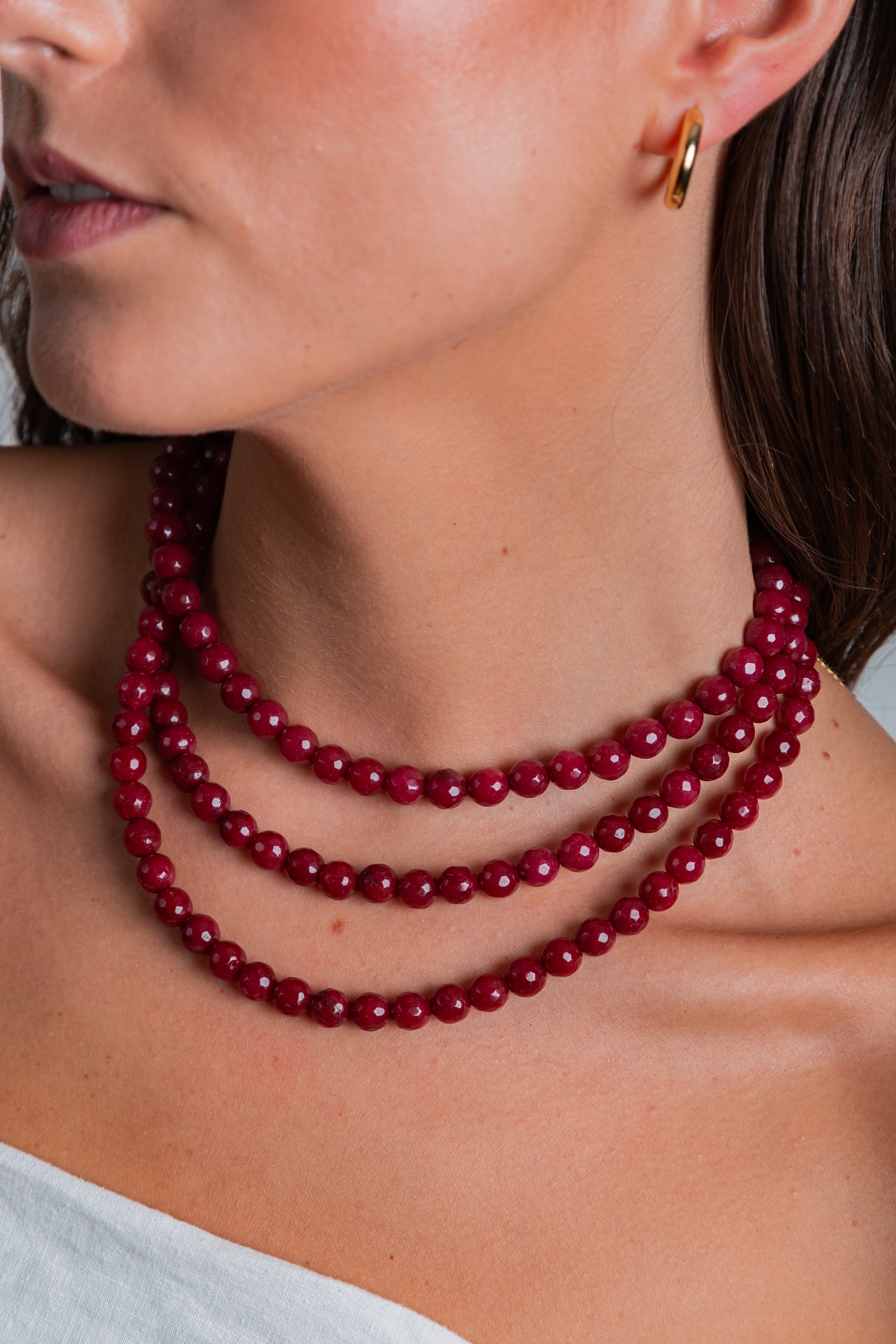 Collar Felicia con piedras ágatas naturales – María Larraín