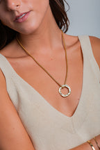 Collar dorado Tanya desmontable en oro 18k