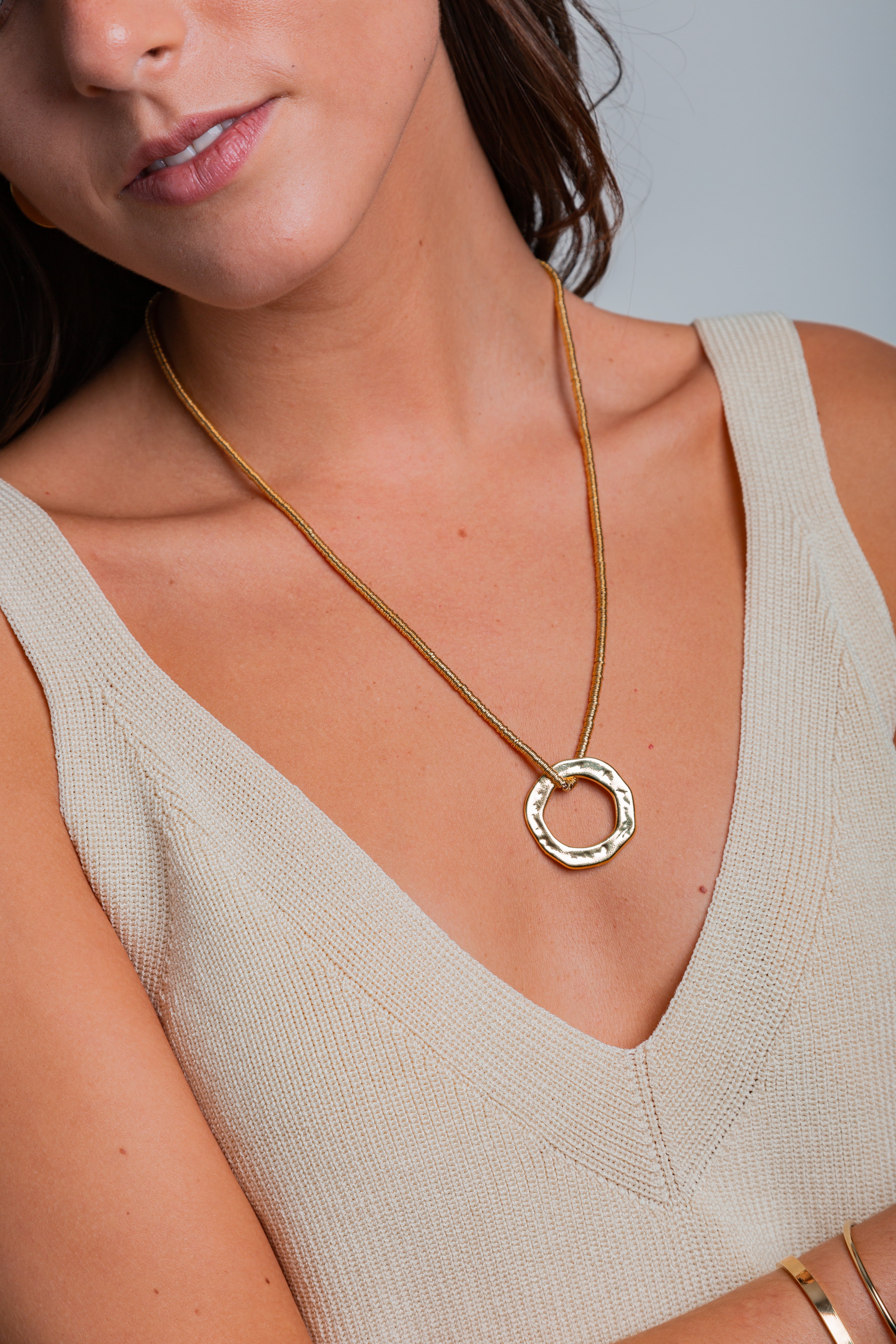 Collar dorado Tanya desmontable en oro 18k