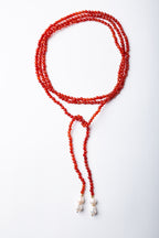 Collar Alice con piedras ágata y terminaciones en perlas de río – María Larraín