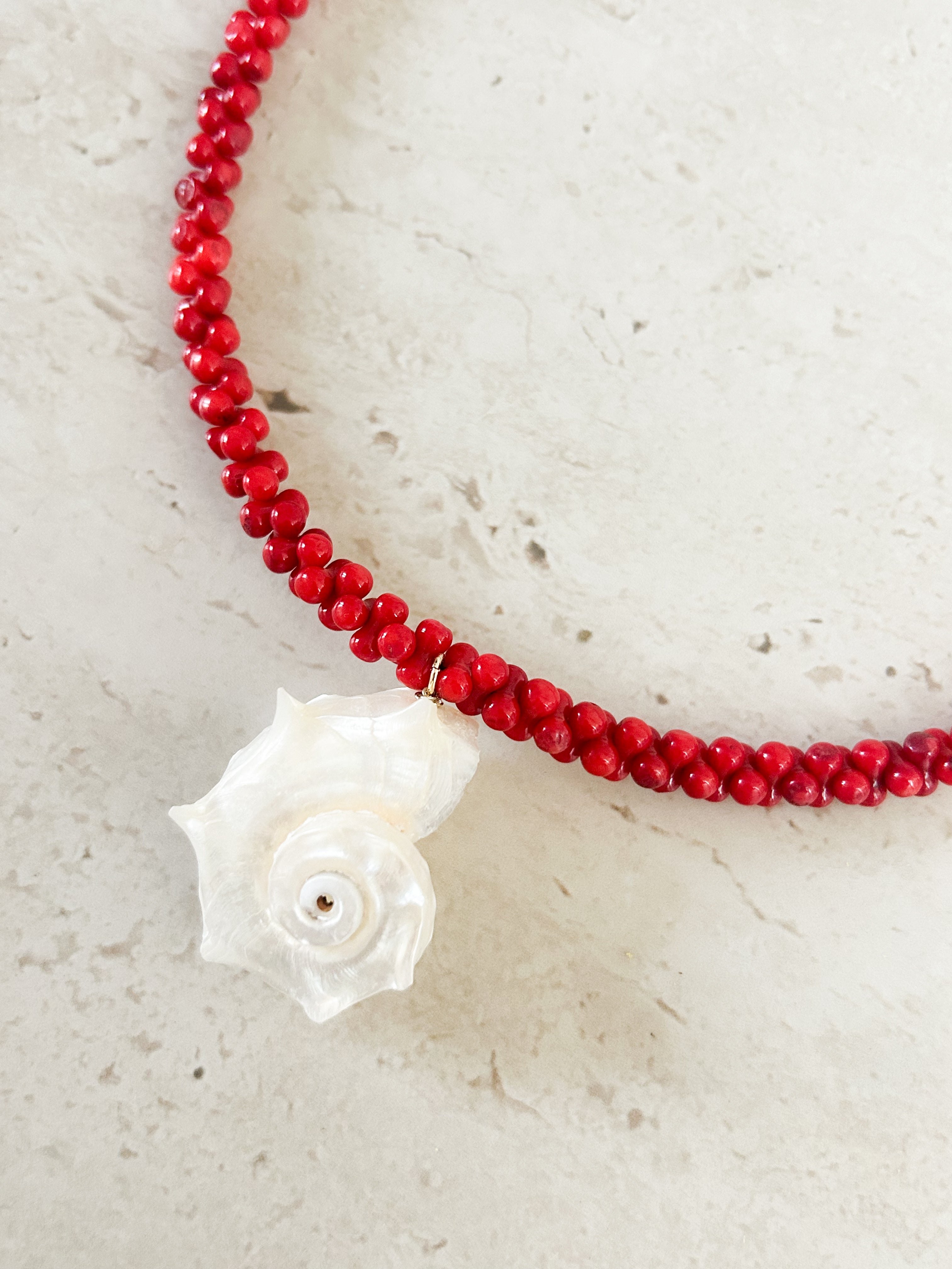 Collar Concha Coral